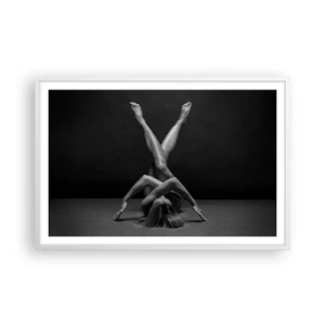 Poster in white frmae - Geometry of Nakedness - 91x61 cm