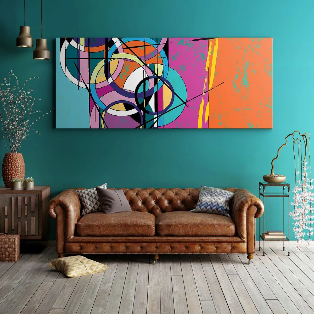 Canvas picture - Wheels Go Round and Round - 120x50 cm