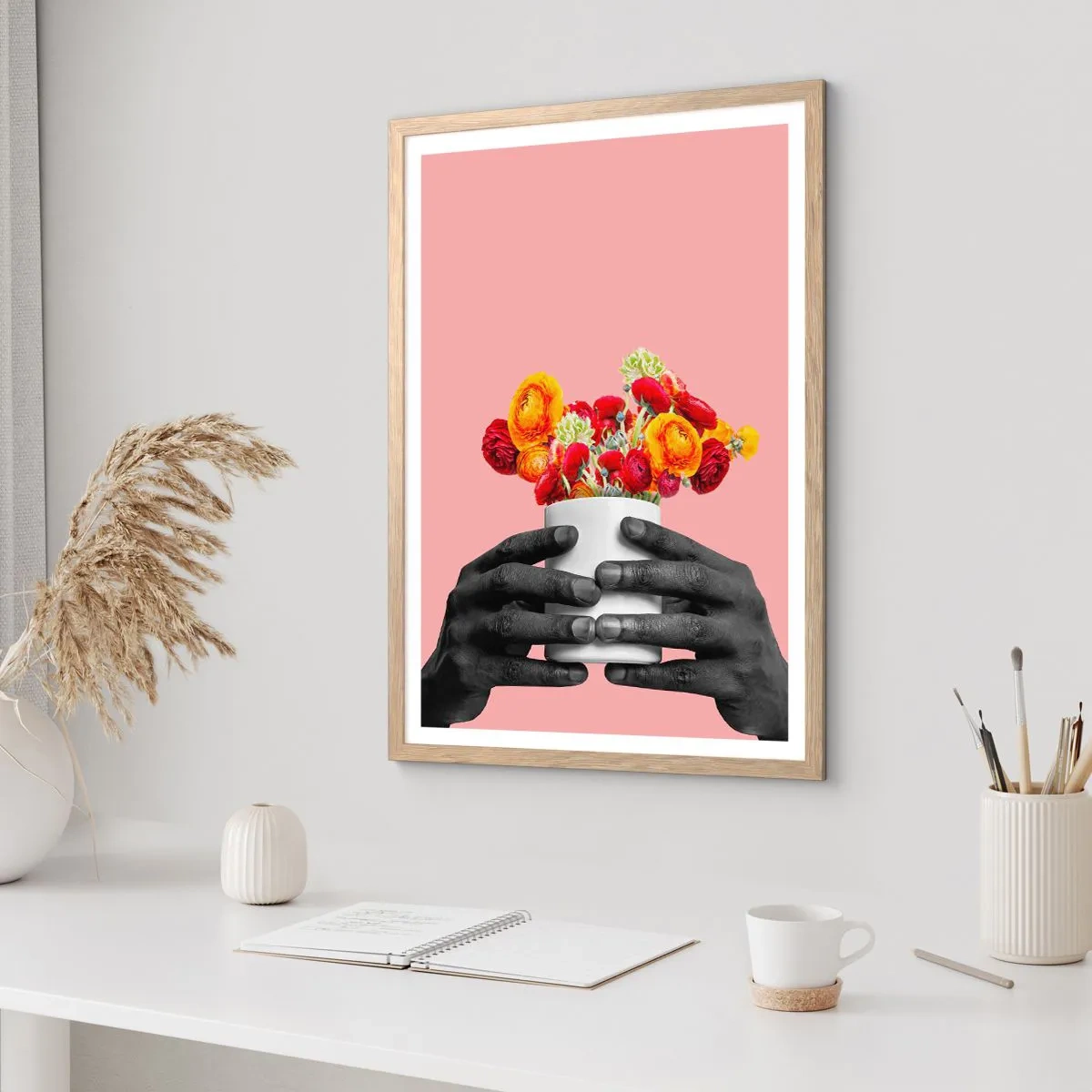 Poster in light oak frame - Apotheosis of Life - 30x40 cm