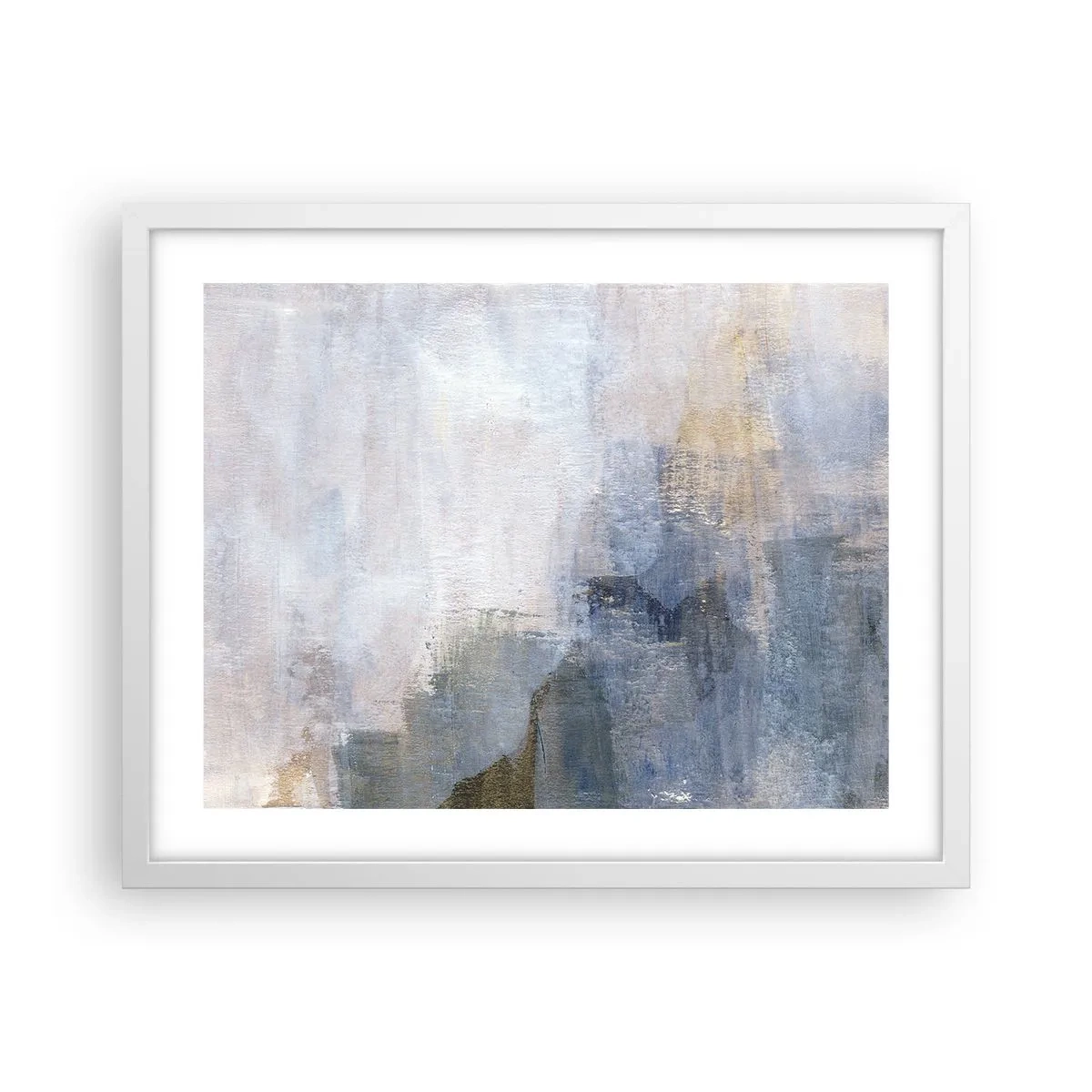 Poster in white frmae - Tones and Chords of Colours - 50x40 cm