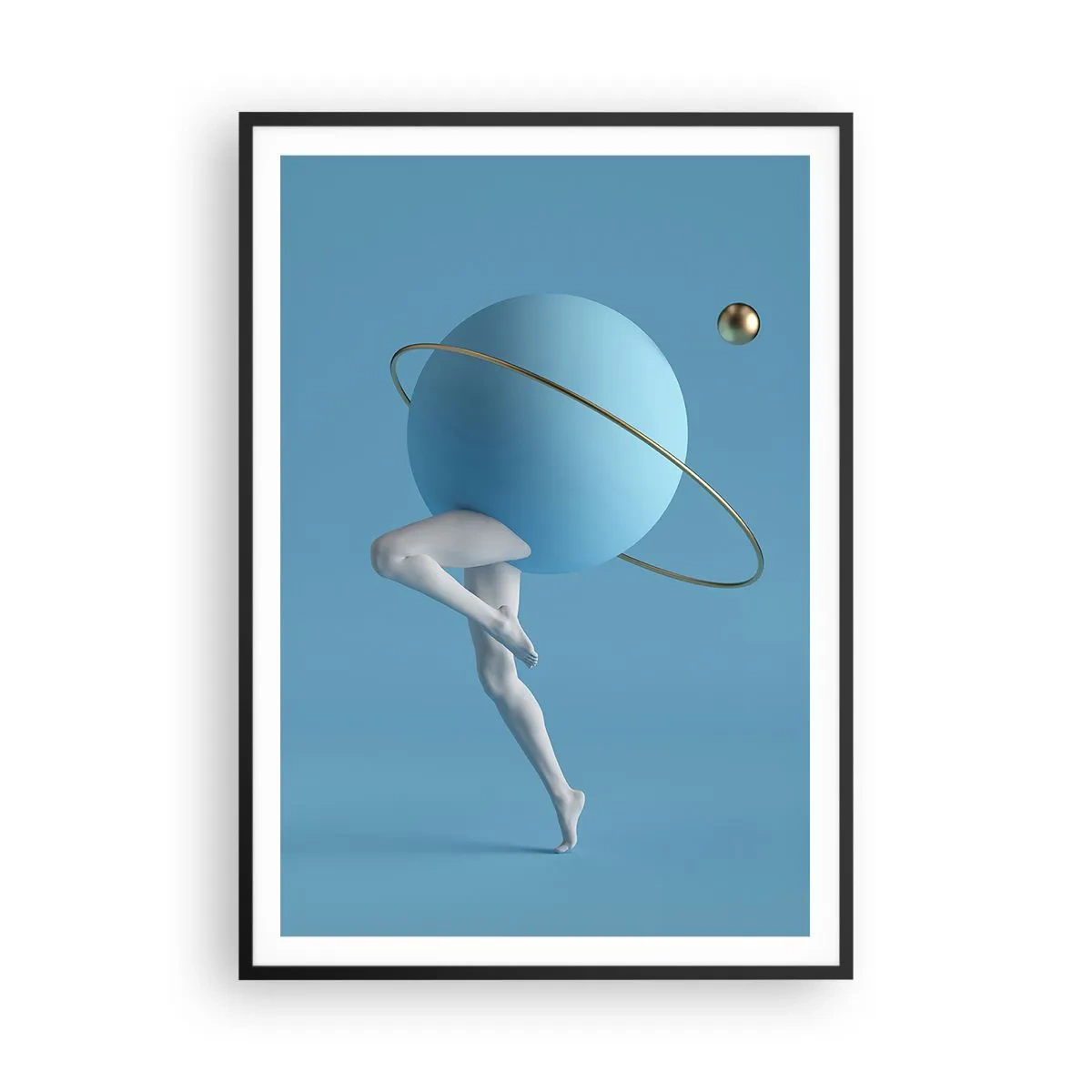 Poster in black frame - And Planets Are Going Crazy - 70x100 cm