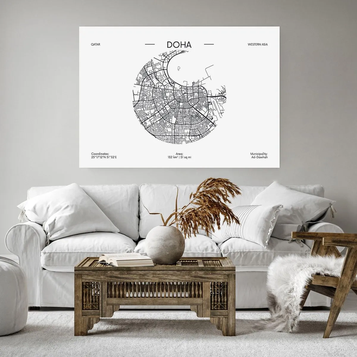 Poster - Anatomy of Doha - 50x40 cm