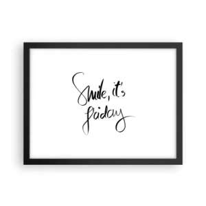 Poster in black frame - True Joy - 40x30 cm