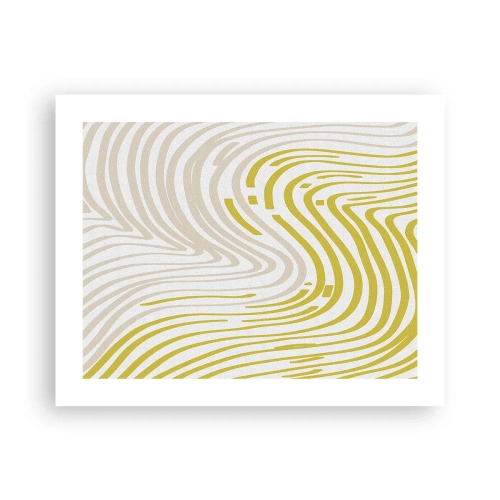 Poster - Composition with a Gentle Curve - 50x40 cm