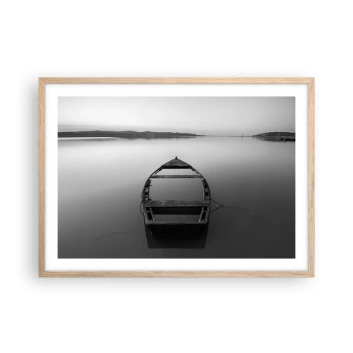 Poster in light oak frame - Longing and Melancholy - 70x50 cm