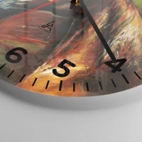 Clock face with numbers