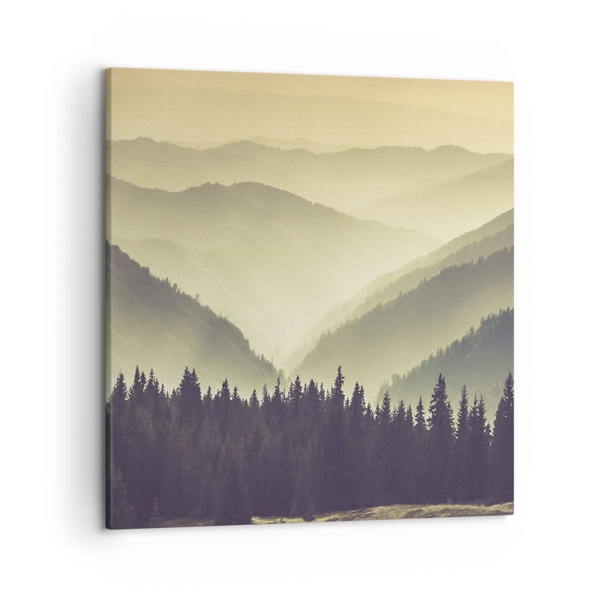 Canvas picture - In a Faraway Land, Past the Mountains - 50x50 cm