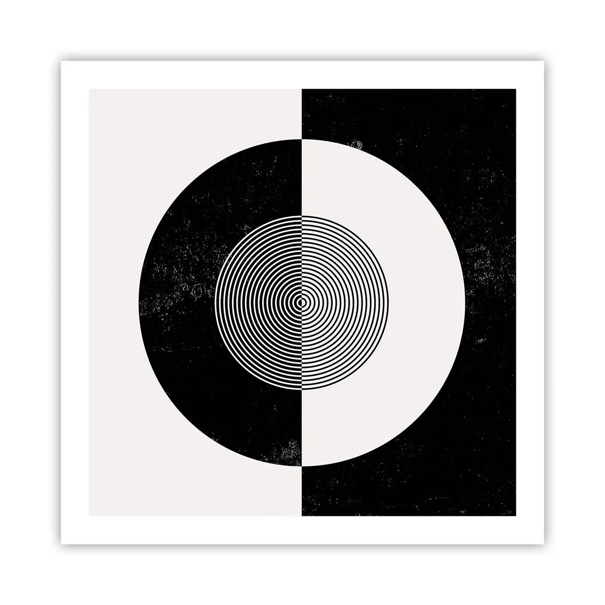 Poster - Harmony in Black and White - 60x60 cm