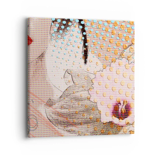 Canvas picture - Comic Heroine - 40x40 cm