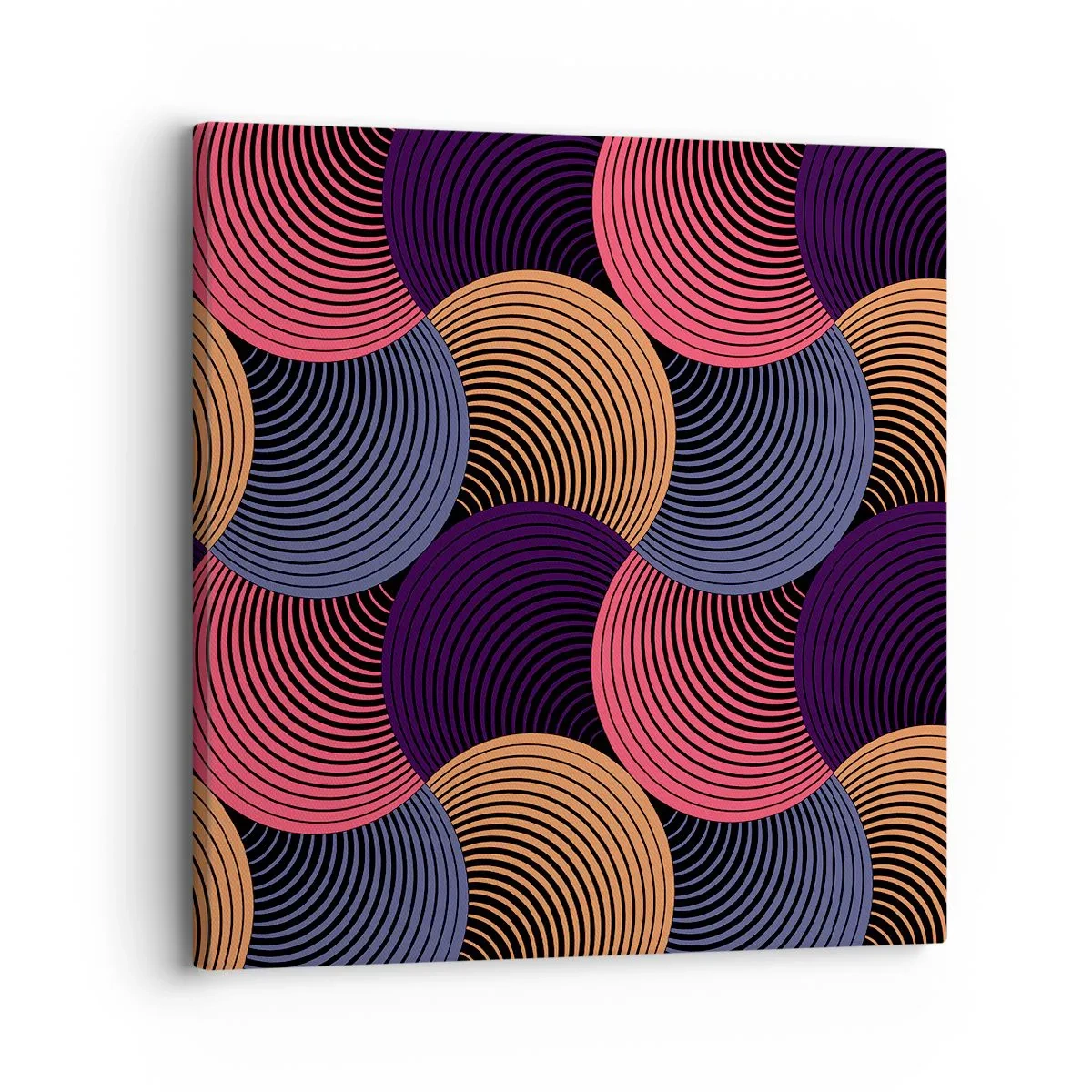 Canvas picture - In a Circular Rhythm - 30x30 cm