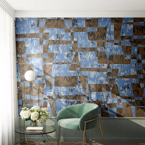 Photo Wallpaper Premium Canvas - No Folklore Cutout - Abstraction, Piece, Modern Pattern - 150x105 cm