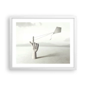 Poster in white frmae - Test of Strengths - 50x40 cm