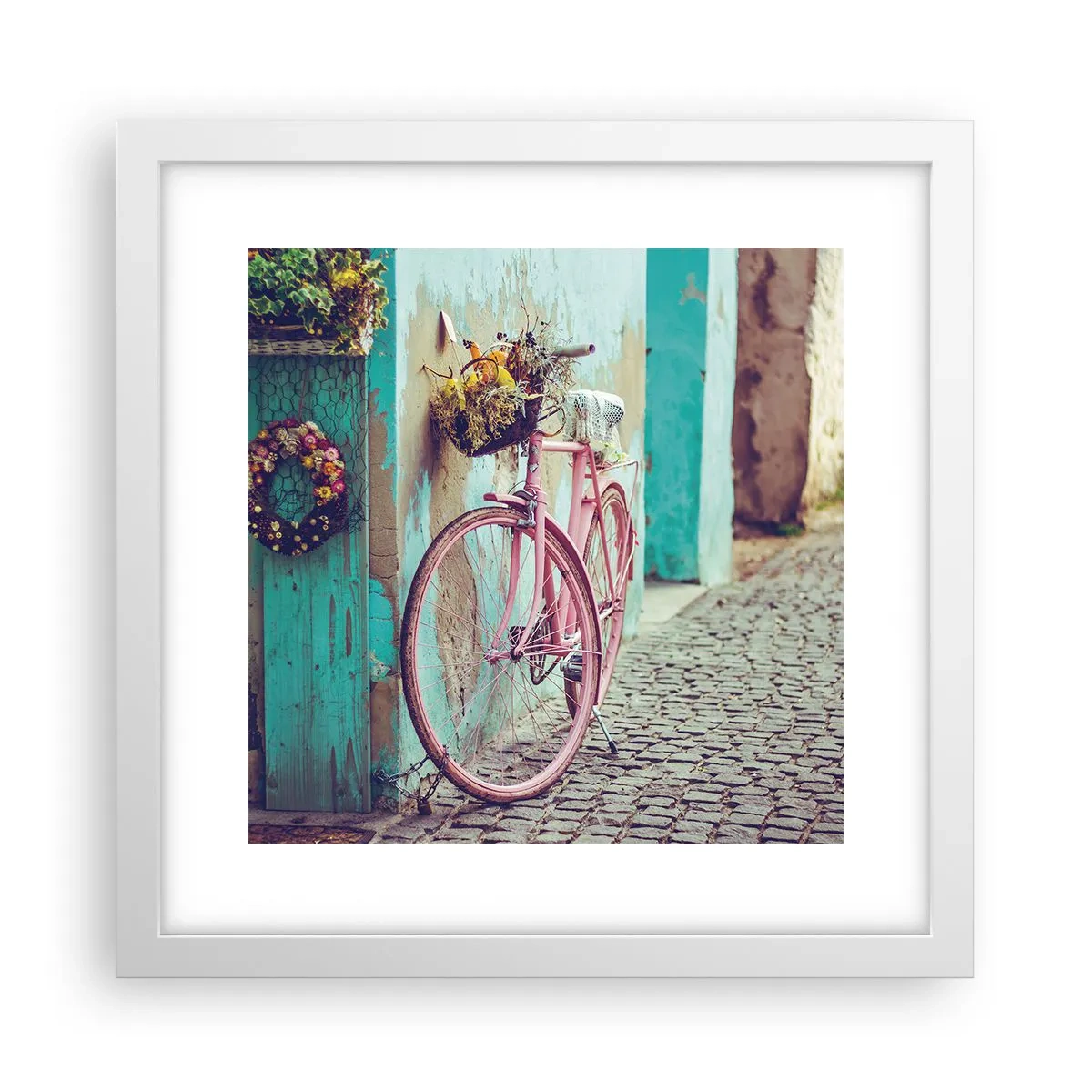 Poster in white frmae - Be Right Back - 30x30 cm