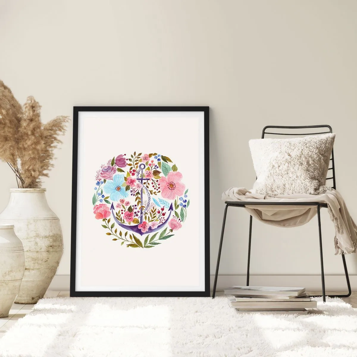 Poster in black frame - Good Dream of a Sailor - 70x100 cm