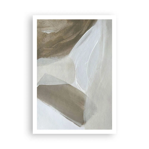 Poster - Waves of White - 70x100 cm