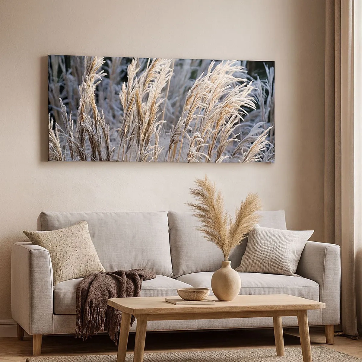 Canvas picture - Decorated with Frost - 100x40 cm