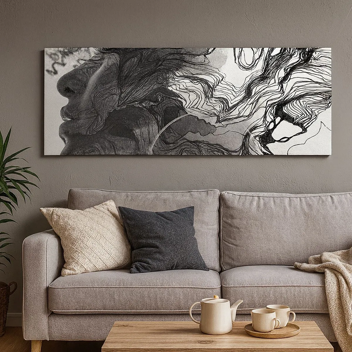Canvas picture - Wrapped up in Dreams - 100x40 cm