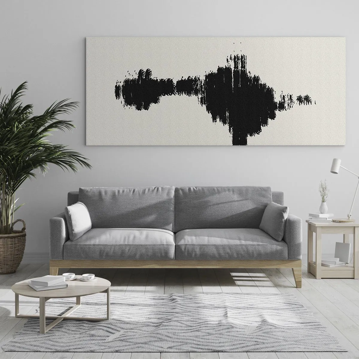 Glass picture - Vibrations of Imagination - 120x50 cm