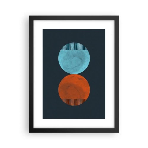 Poster in black frame - Only Geometry? - 30x40 cm