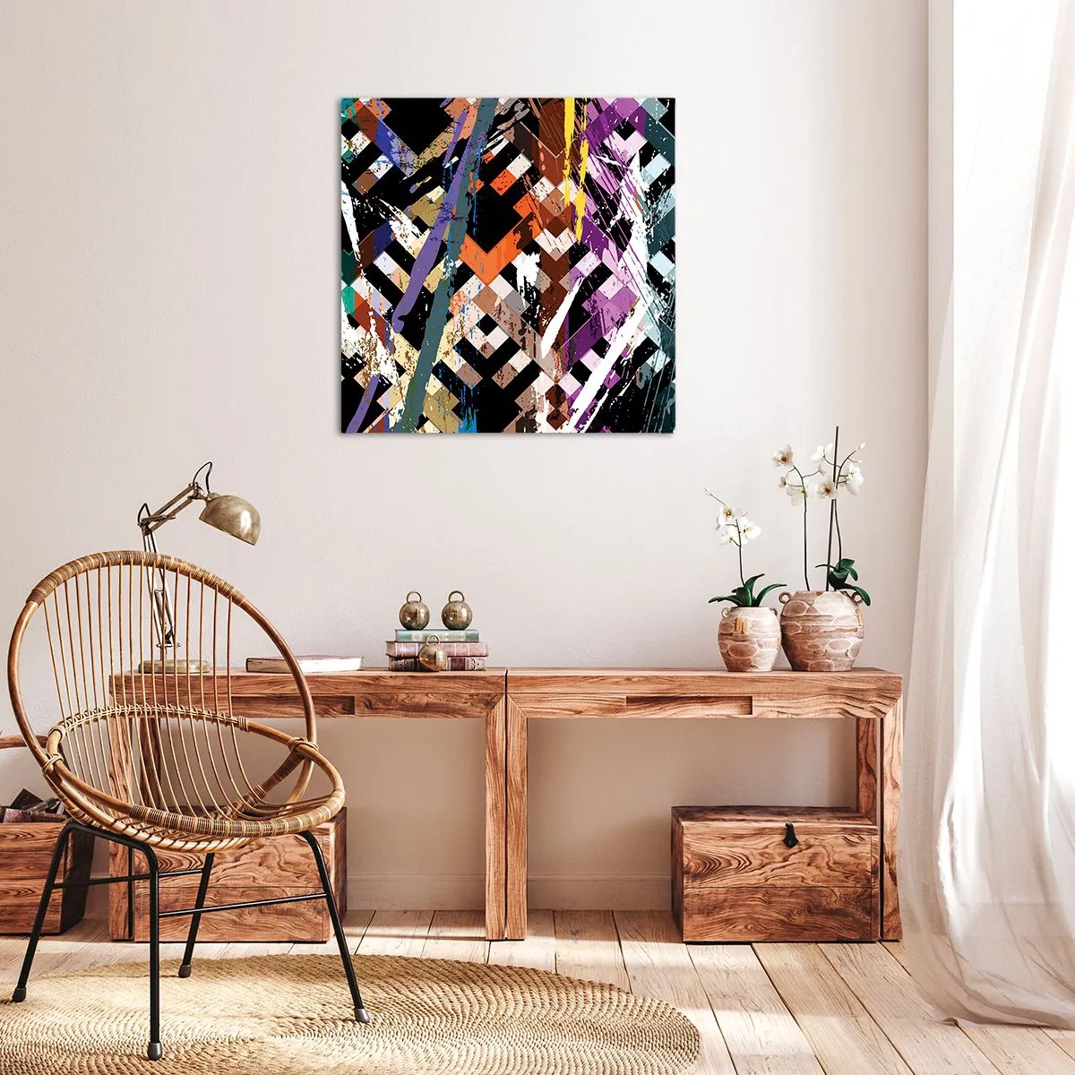Canvas picture - Squared - 50x50 cm