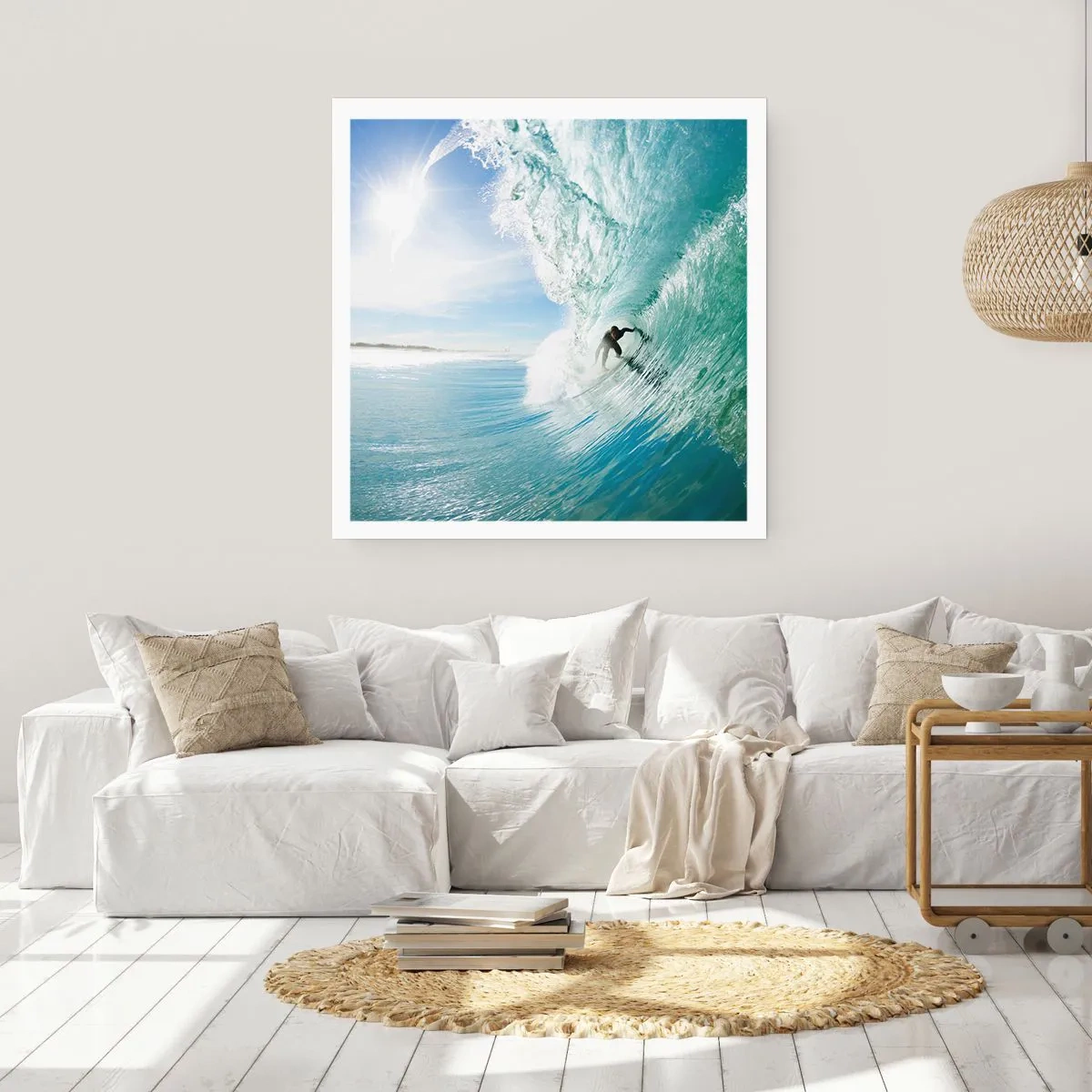 Poster - Riding the Wave - 40x40 cm