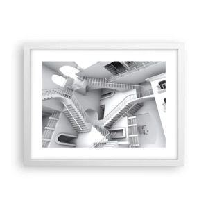 Poster in white frmae - Paradoxes of Space - 40x30 cm