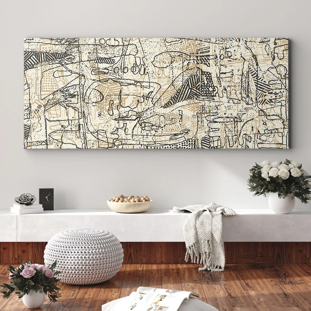 Canvas picture - Waiting to Be Decoded - 90x30 cm
