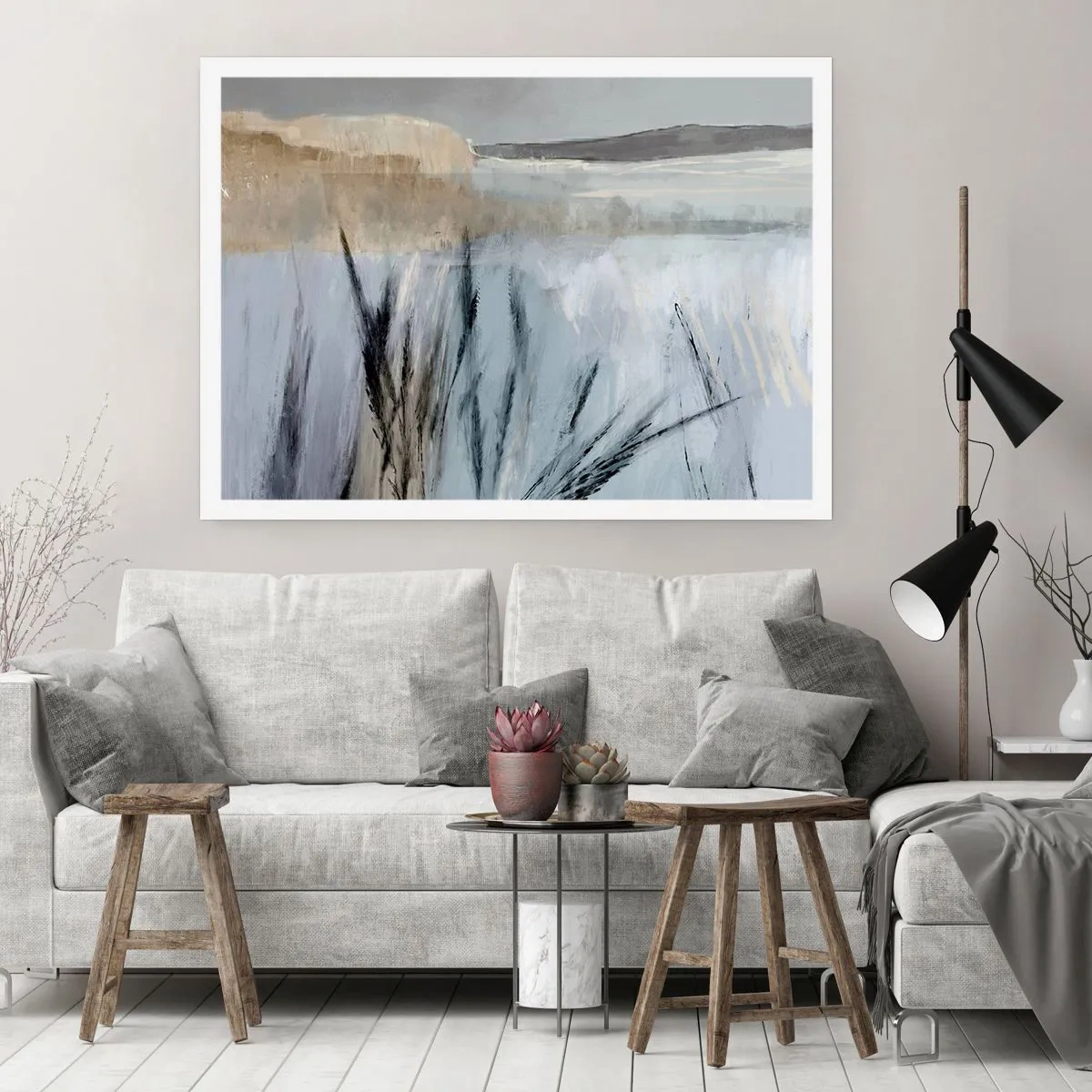 Poster - Winter Fields - 50x40 cm