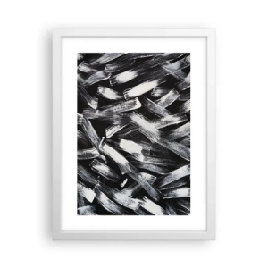 Poster in white frmae - Abstract in Industrial Spirit - 30x40 cm