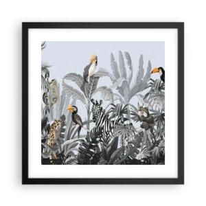 Poster in black frame - African Fairy Tale - 40x40 cm