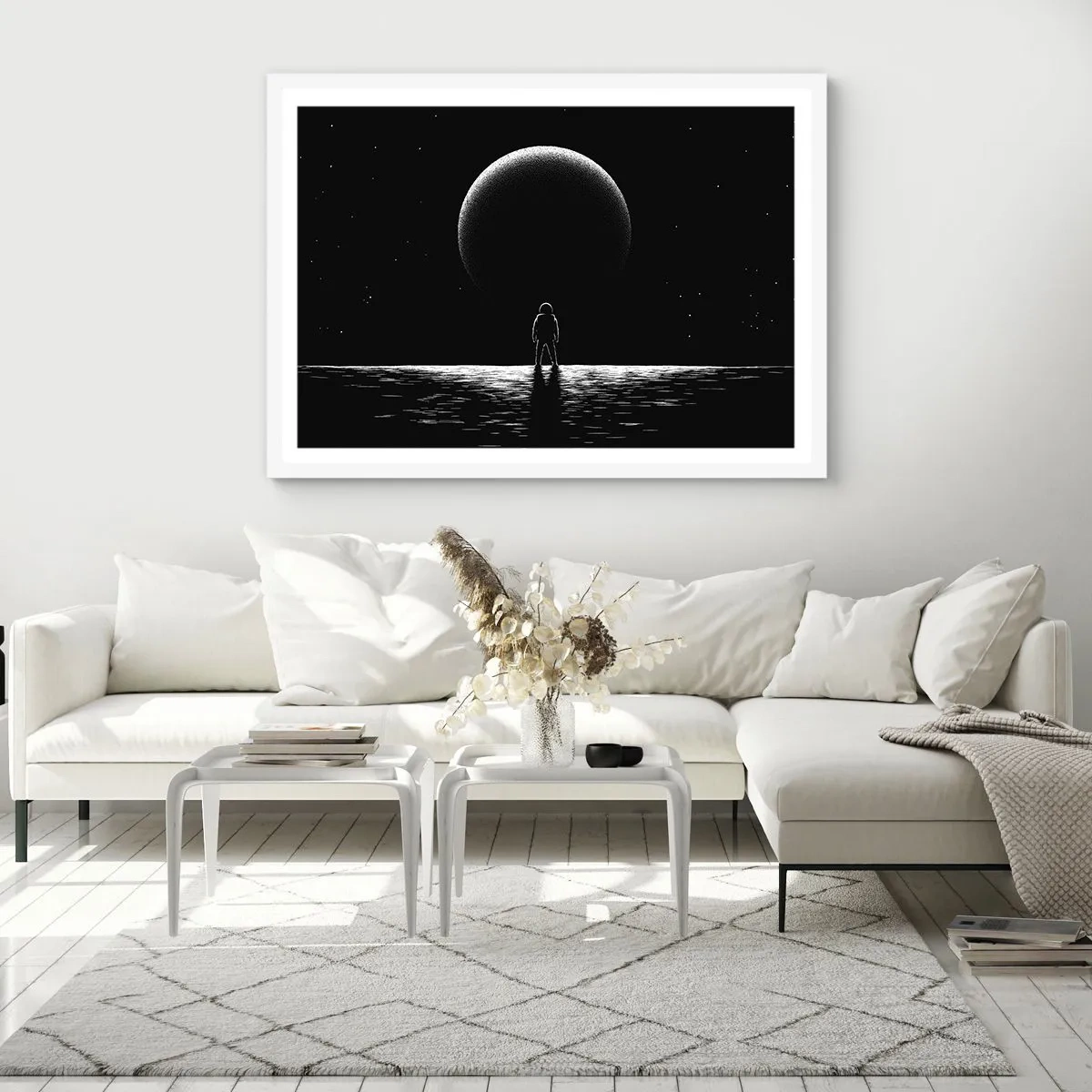 Poster in white frmae - Face to Face - 70x50 cm