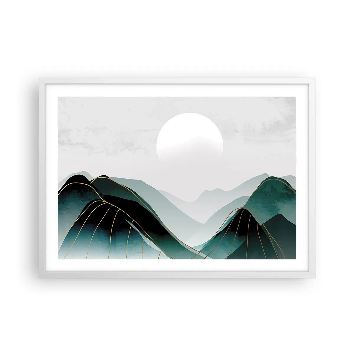 Poster in white frmae - In Full Majesty - 70x50 cm