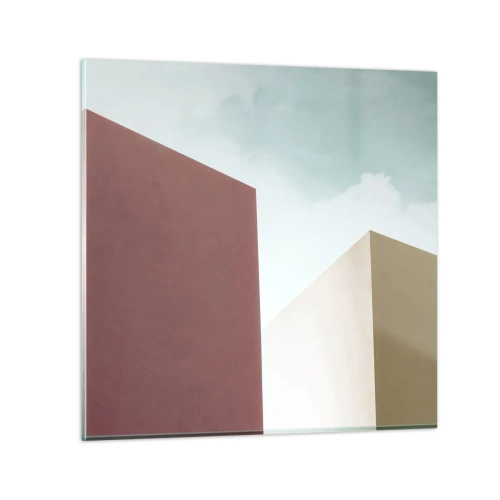 Glass picture - Geometry of a Sunny summer - 40x40 cm