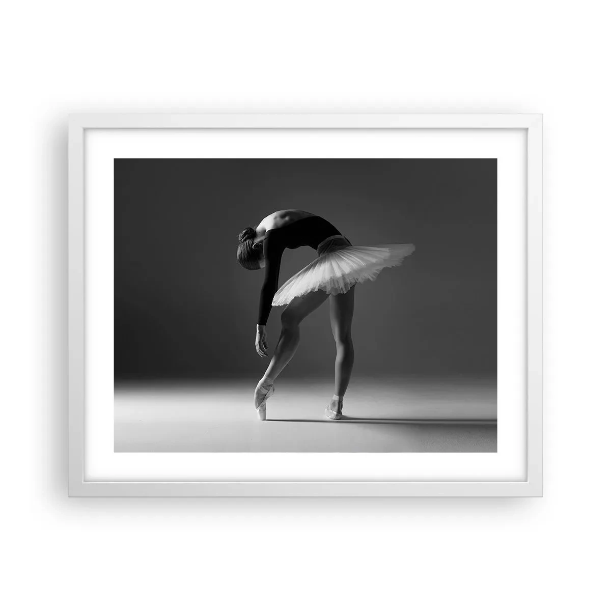 Poster in white frmae - Belle Ballet Dancer - 50x40 cm