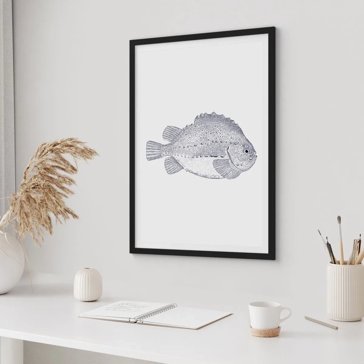 Poster in black frame - For Natural Scientist's Album - 40x50 cm