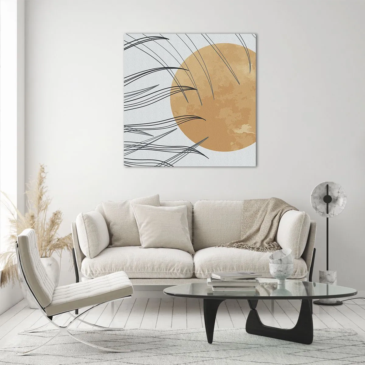 Glass picture - Always Towards the Sun - 40x40 cm