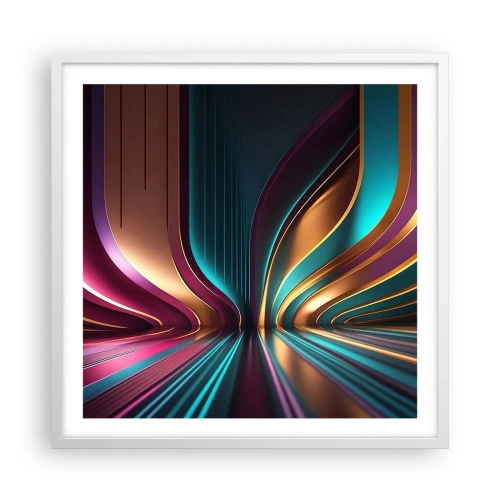 Poster in white frmae - Architecture of Light - 60x60 cm