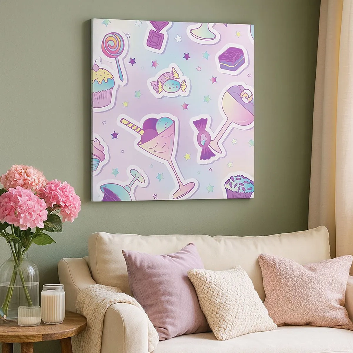 Canvas picture - Why We Can't Have Birthday Everyday? - 30x30 cm