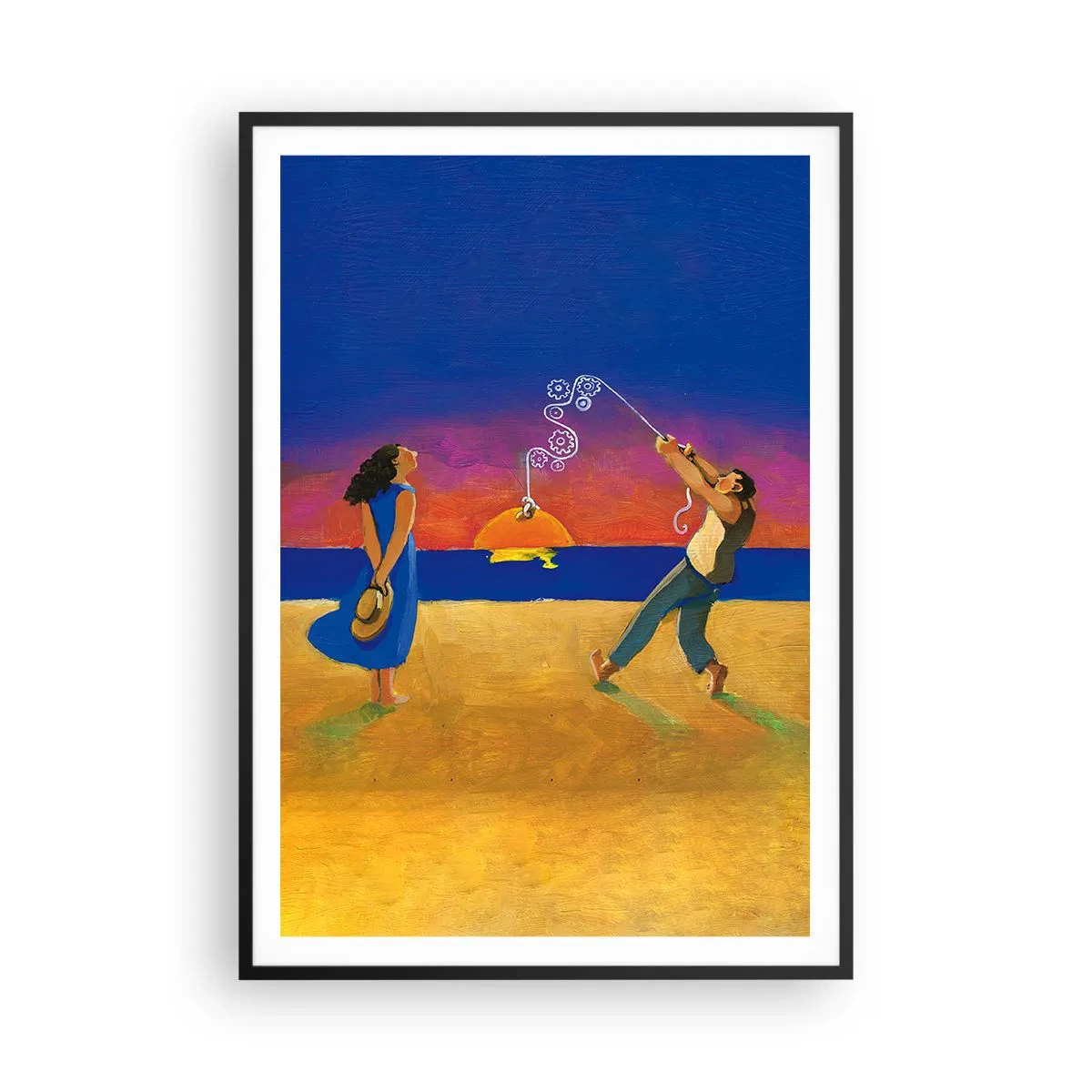 Poster in black frame - More than a Star from the Sky - 70x100 cm