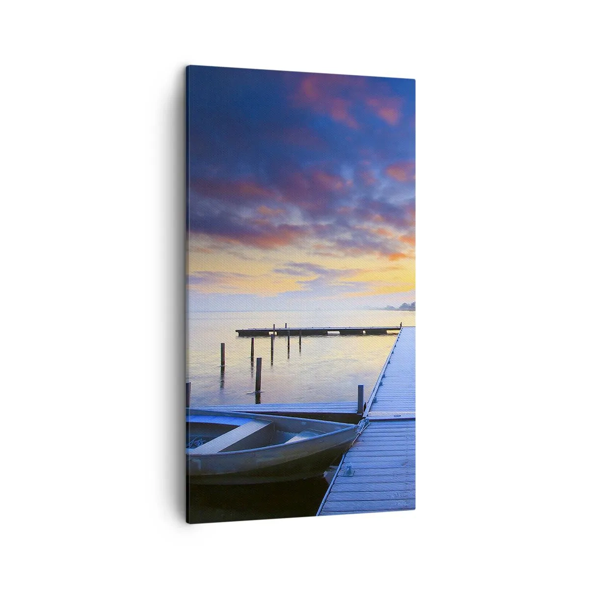 Canvas picture - Purple-Golden Peace - 45x80 cm