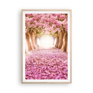 Poster in light oak frame - Way to Heaven - 61x91 cm