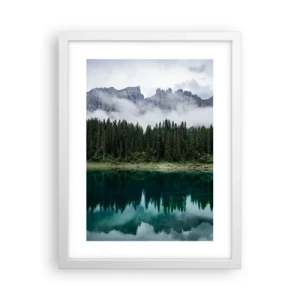 Poster in white frmae - Quiet Please, Let's Not Wake Up Still Waters - 30x40 cm