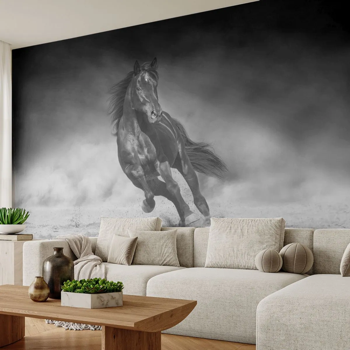 Photo Wallpaper Premium Canvas - Worthy of Emir Himself - Horse, Animals, Nature - 500x350 cm