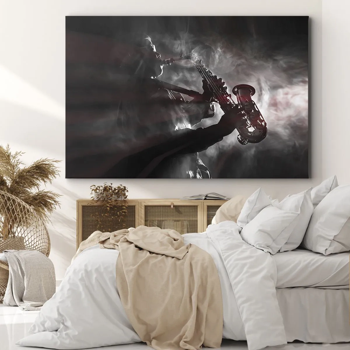 Canvas picture - Lost in the Fog of Jazz - 120x80 cm