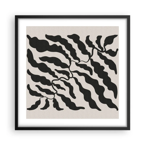 Poster in black frame - Nature of a Square - 50x50 cm