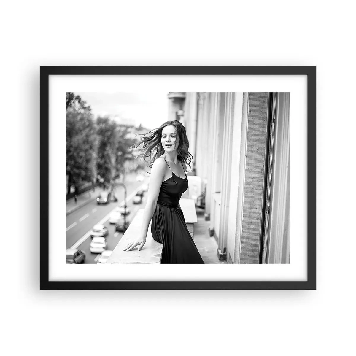 Poster in black frame - Certainly a Parisian - 50x40 cm