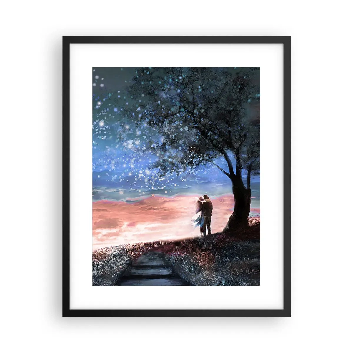 Poster in black frame - Starry Spectacle - 40x50 cm