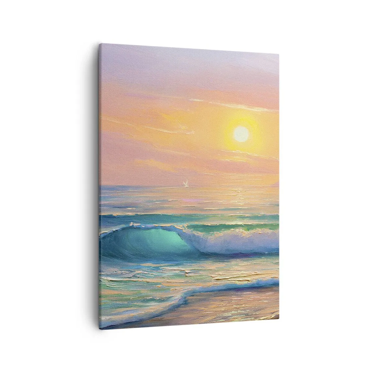 Canvas picture - Turquoise Song of the Waves - 50x70 cm