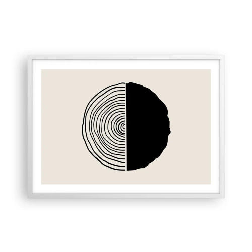 Poster in white frmae - Half-half - 70x50 cm
