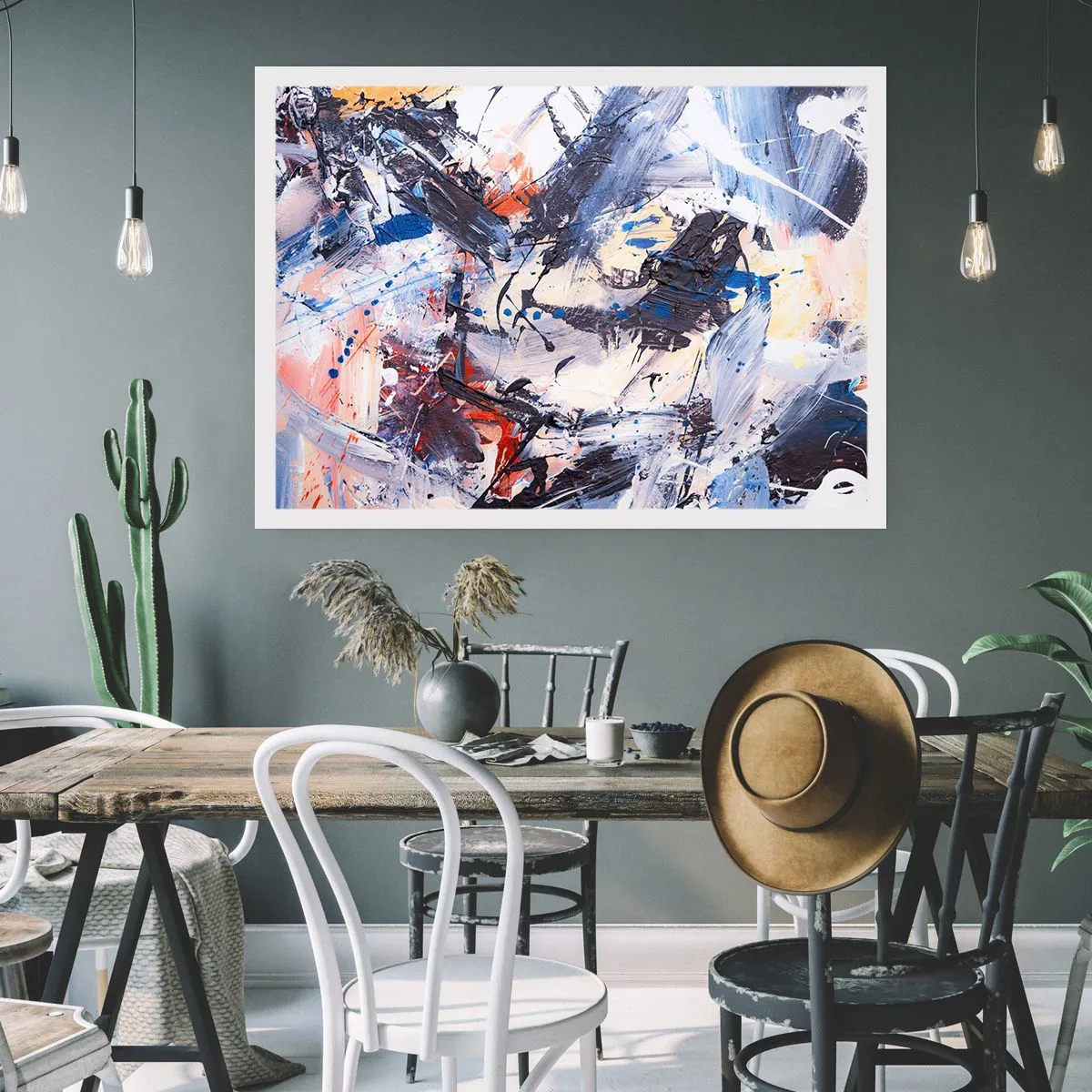 Poster - Crazy Dance of Abstraction - 91x61 cm